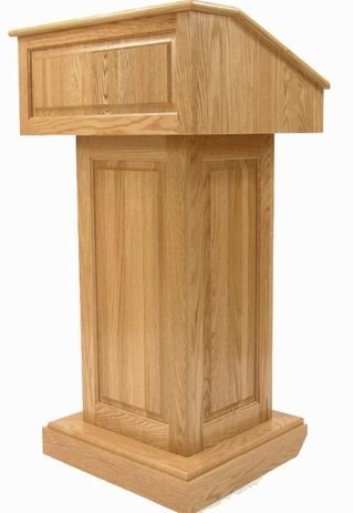 Solid Oak Counselor Lectern