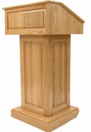 Solid Oak Counselor Lectern