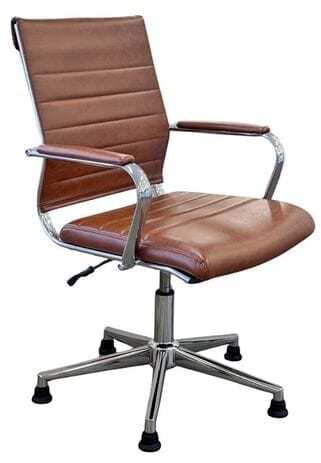 Padded Modern Classic Swivel Guest Chair - Optional Armrests
