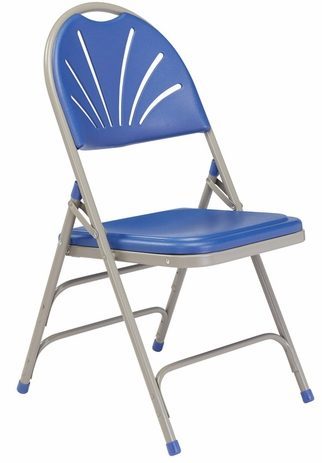 Fan-Back Polypropylene Folding Chair - 480 lb Capacity