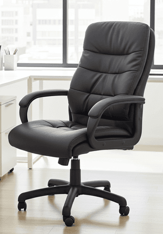 PlushTuft Leather Executive Office Chair