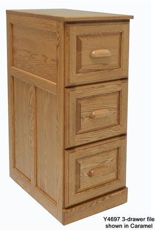 3-Drawer Genuine Oak File