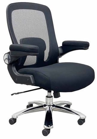 500 Lbs. Capacity Large Person Mesh Desk Chair with Flip Up Arms