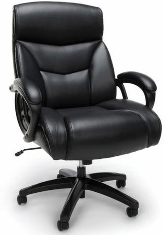 350 lb. Capacity Big & Tall Leather Double Plush Executive Chair