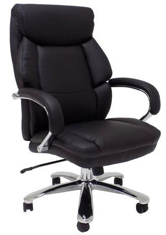 500 Lbs. Capacity Extra Wide Leather Office Chair w/ 24