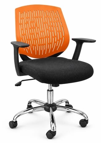 GeoFlex Ergonomic Chair in Orange Sherbert - FREE with $3000 Purchase!