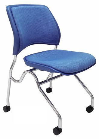 300-Pound Capacity Padded Flip Seat Nesting Chair