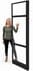 7-Foot Clear Glass Office Panels w/ Black Frame - 24
