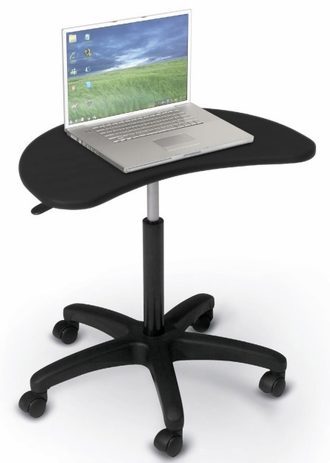 Black Pneumatic Lift Laptop Desk