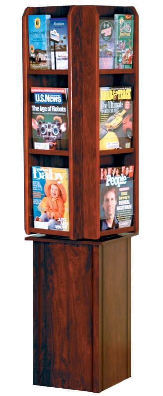 12 Pocket Revolving Literature Rack