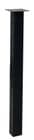 40&quotH Square Standing Height Metal Table Leg in Black - Single Leg