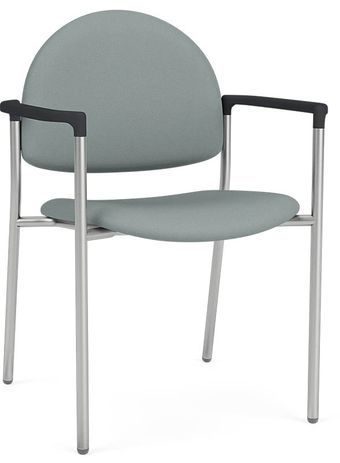 Chat Stackable Reception Seating Series - 300 lb. Capacity Guest Chair in Standard Fabric/Vinyl