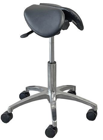 Small User Healthcare 300 Lbs. Capacity Split Seat Saddle Stool - 22