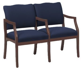 Franklin 2 Seats w/ Center Arm in Standard Fabric or Vinyl