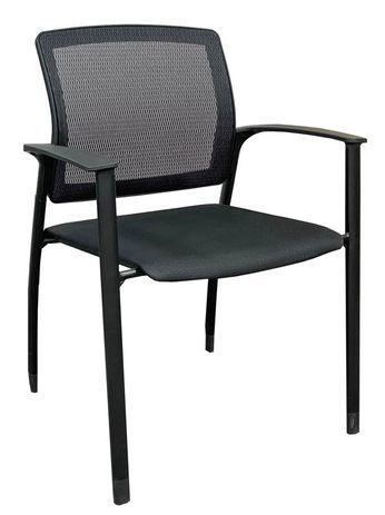 Fully Assembled AirFitt Stackable Mesh Back Guest Chair w/300 lb Capacity