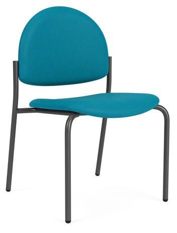 Chat Stackable Armless Guest Chair in Standard Fabric/Vinyl