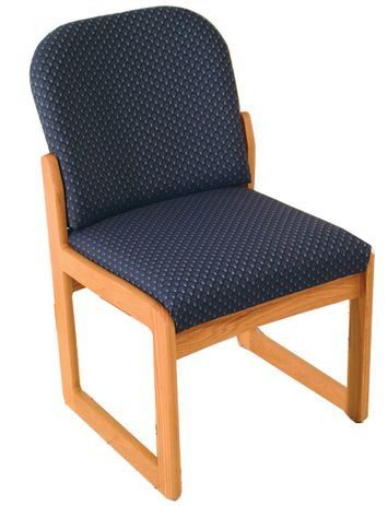 Single Sled Base Armless Chair