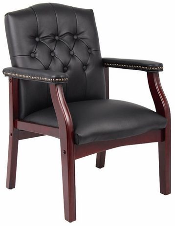 Traditional Arm Chair in Vinyl
