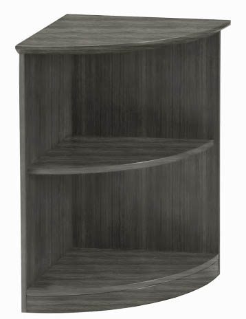 Medina 2-Shelf 1/4 Round Bookcase