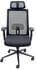 Linear Mesh Black Ergonomic Chair with Headrest