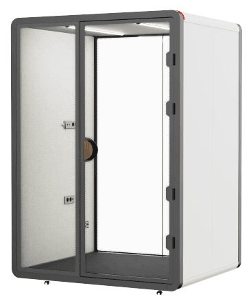 Extra Large 2-Person Meeting/Phone Booth with Noise Reduction and USB