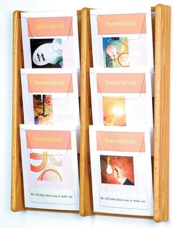 6 Pocket Magazine Wall Rack