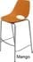 300 lb. Capacity Stackable Scoop Office Stool w/ 29-5/8