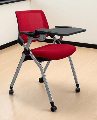 Tablet Arm Flip Seat Nesting Chair 
