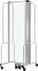 13.5'W x 6'H Frosted Acrylic Folding Mobile Room Divider