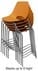300 lb. Capacity Stackable Scoop Office Stool w/ 29-5/8