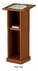 Oak Veneer Pedestal Lectern w/Optional Cross