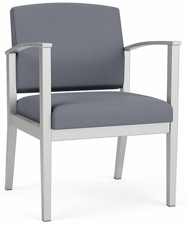 Amherst Steel Frame Arm Chair in Standard Fabric or Vinyl