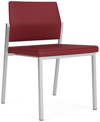 Avon Fully Upholstered Stackable Armless Chair - Upgrade Fabric or Healthcare Vinyl