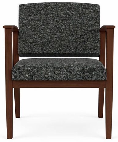 Amherst Wood Frame 400 lb Capacity Guest Chair in Standard Fabric or Vinyl