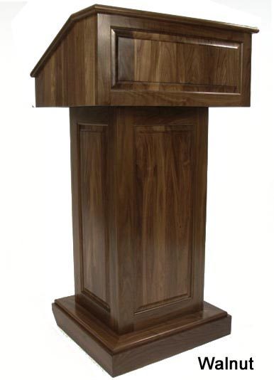 wood church pulpit