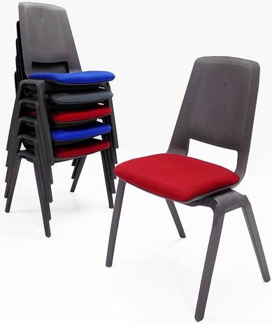 300 lb. Capacity Stackable Ganging Banquet Chair w/Padded Seat