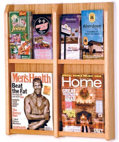 4 Magazine/8 Brochure Pocket Rack