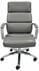 8' x 4' White Oval Table w/4 Gray Leather Chairs - Conference Set 