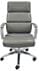 Chrome Classic Padded Leather Office Chair in Fashion Gray