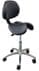 Healthcare 300 Lbs. Capacity Split Seat Saddle Stool w/Backrest - 22