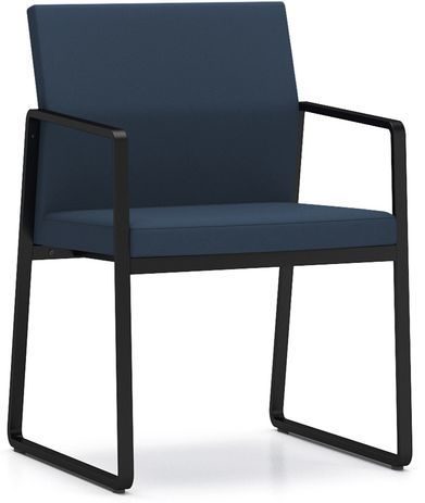 Gansett 300 lb. Cap. Guest Chair in Upgrade Fabric/Healthcare Vinyl