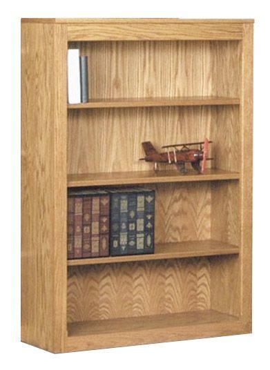 Contemporary Real Oak Bookcases, 36 X 48 Oak Bookcase