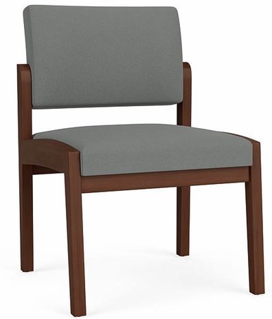 Lenox Guest Chair/Armless  in Standard Fabric or Vinyl
