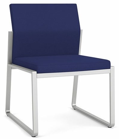 Gansett 300 lb. Cap. Armless Guest Chair in Standard Fabric/Vinyl