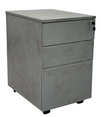 Steel Box/Box/File Mobile Drawer - Raw Finish