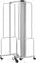 13.5'W x 6'H Clear Acrylic Folding Mobile Room Divider