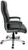 Black Leather Office Chair w/ Charcoal Accents - FREE with $5000.00