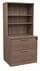 Urban Walnut 2-Drawer Locking Lateral File with Hutch