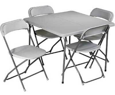 5-Piece Folding Table & Chair Set