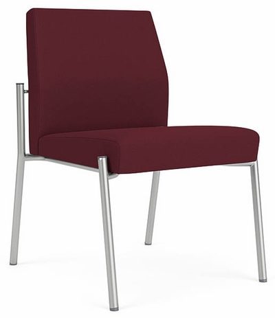 Mystic Armless Guest Chair in Standard Fabric or Vinyl